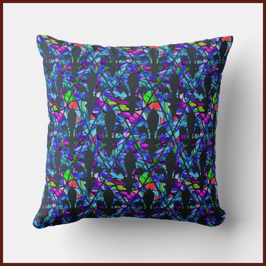 Psychedelic Medieval "Squirrel" Pillow