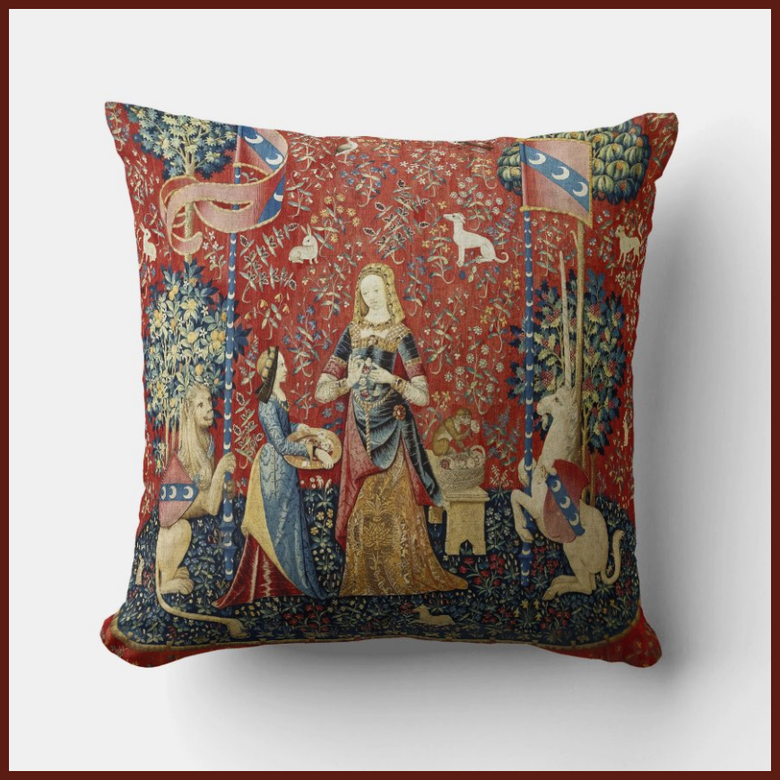 Unicorn Tapestry "Smell" Pillow